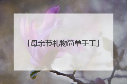 母亲节礼物简单手工