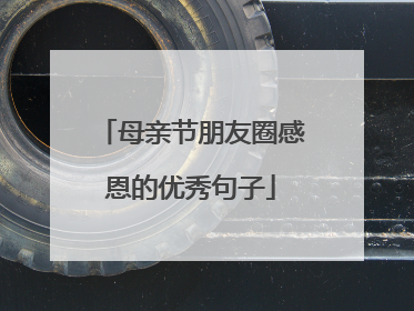 母亲节朋友圈感恩的优秀句子