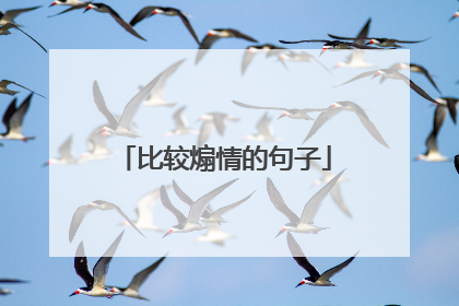 比较煽情的句子