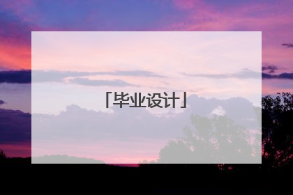毕业设计