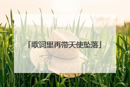 歌词里再带天使坠落