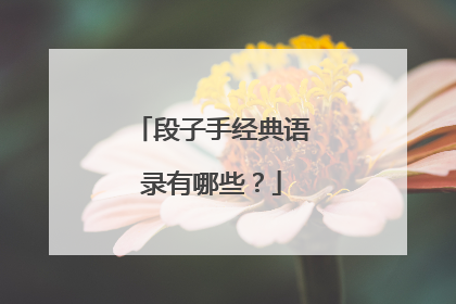 段子手经典语录有哪些?