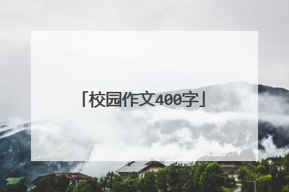 校园作文400字