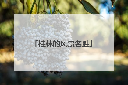 桂林的风景名胜