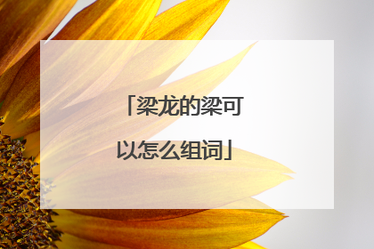 梁龙的梁可以怎么组词