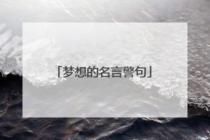 梦想的名言警句