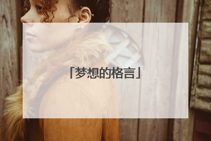 梦想的格言