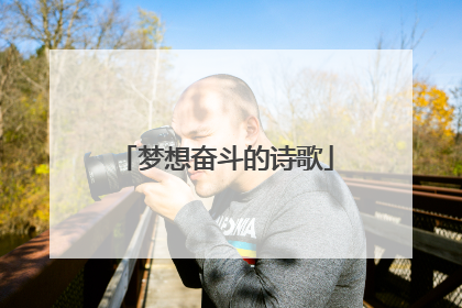 梦想奋斗的诗歌