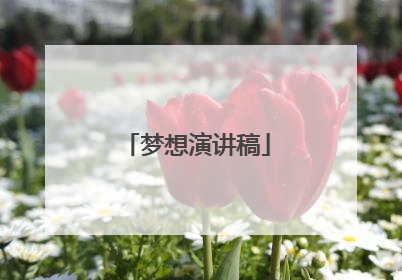 梦想演讲稿