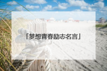 梦想青春励志名言