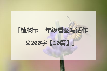 植树节二年级看图写话作文200字【10篇】