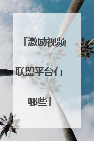 激励视频联盟平台有哪些