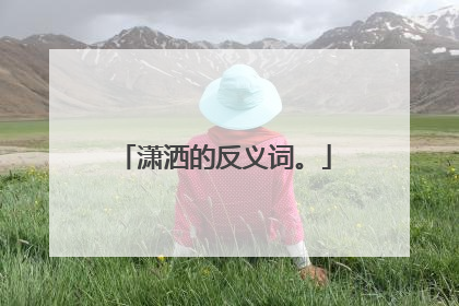 潇洒的反义词。