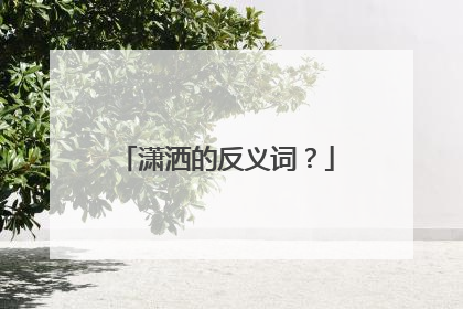 潇洒的反义词？