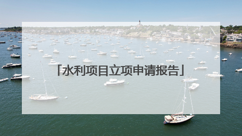 水利项目立项申请报告