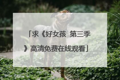 求《好女孩 第三季》高清免费在线观看