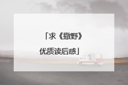 求《撒野》优质读后感