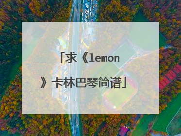 求《lemon》卡林巴琴简谱