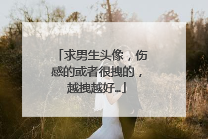求男生头像，伤感的或者很拽的，越拽越好…
