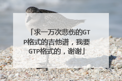 求一万次悲伤的GTP格式的吉他谱，我要GTP格式的，谢谢