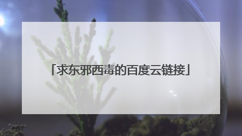 求东邪西毒的百度云链接