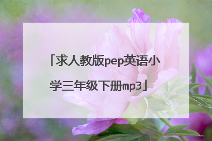 求人教版pep英语小学三年级下册mp3