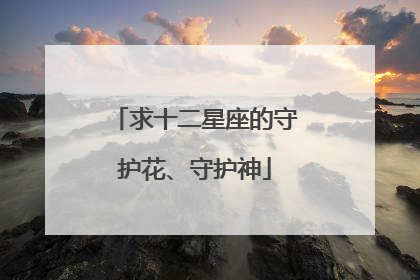 求十二星座的守护花、守护神