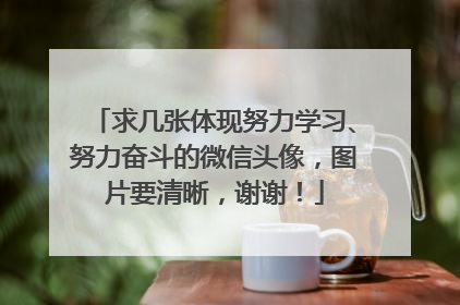 求几张体现努力学习、努力奋斗的微信头像,图片要清晰,谢谢!