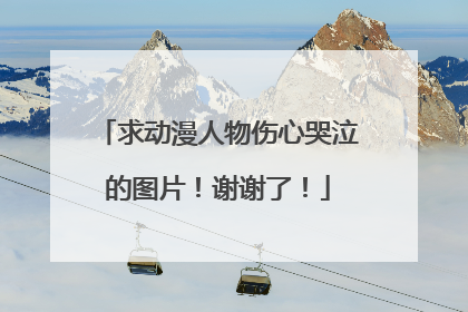 求动漫人物伤心哭泣的图片!谢谢了!