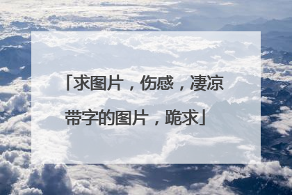 求图片,伤感,凄凉带字的图片,跪求