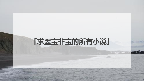 求墨宝非宝的所有小说
