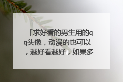 求好看的男生用的qq头像,动漫的也可以,越好看越好,如果多的话加悬赏。