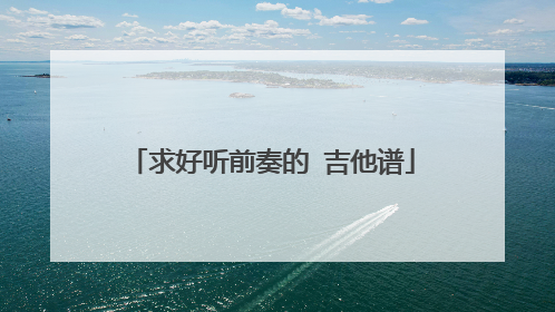 求好听前奏的 吉他谱