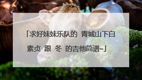 求好妹妹乐队的 青城山下白素贞 跟 冬 的吉他简谱~