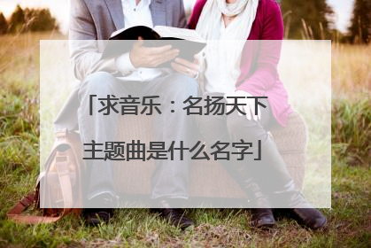 求音乐:名扬天下 主题曲是什么名字