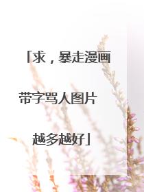 求，暴走漫画带字骂人图片 越多越好