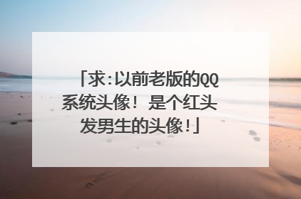 求:以前老版的QQ系统头像! 是个红头发男生的头像!