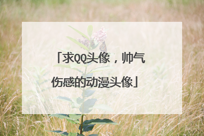求QQ头像，帅气伤感的动漫头像
