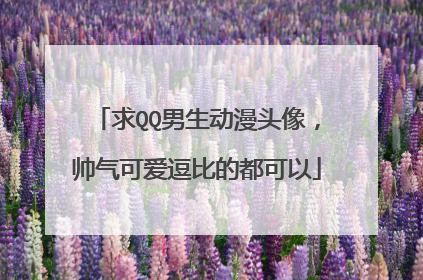 求QQ男生动漫头像,帅气可爱逗比的都可以