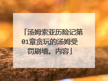 汤姆索亚历险记第01章贪玩的汤姆受罚刷墙。内容