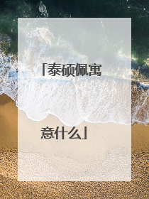 泰硕佩寓意什么