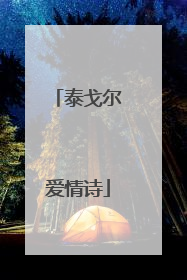 泰戈尔爱情诗