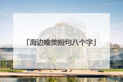 海边唯美短句八个字