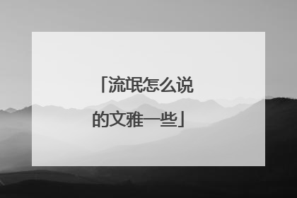 流氓怎么说的文雅一些