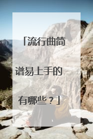 流行曲简谱易上手的有哪些？