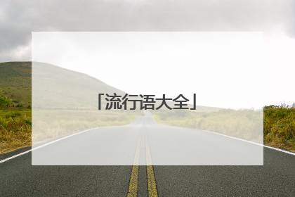 流行语大全