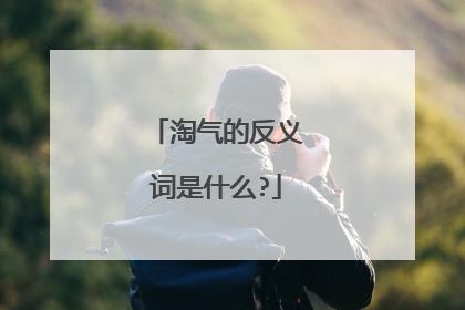 淘气的反义词是什么?