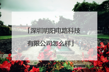 深圳明阳电路科技有限公司怎么样