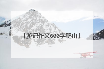 游记作文600字爬山