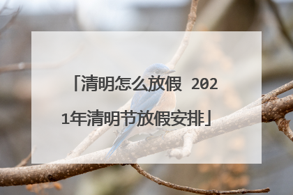 清明怎么放假 2021年清明节放假安排